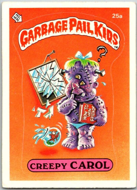 1985 Topps Garbage Pail Kids Series 1 #25a Creepy Carol   V44506