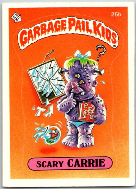 1985 Topps Garbage Pail Kids Series 1 #25b Scary Carrie   V44508