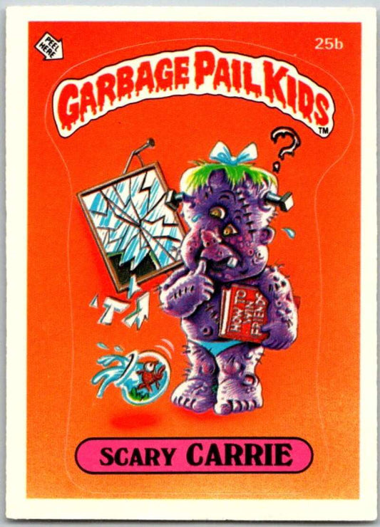1985 Topps Garbage Pail Kids Series 1 #25b Scary Carrie   V44512