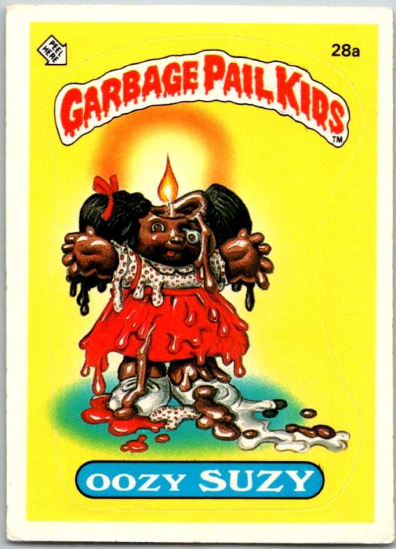 1985 Topps Garbage Pail Kids Series 1 #28a Oozy Suzie   V44532