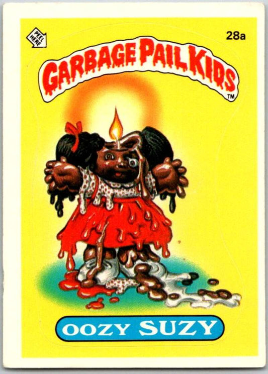 1985 Topps Garbage Pail Kids Series 1 #28a Oozy Suzie   V44534