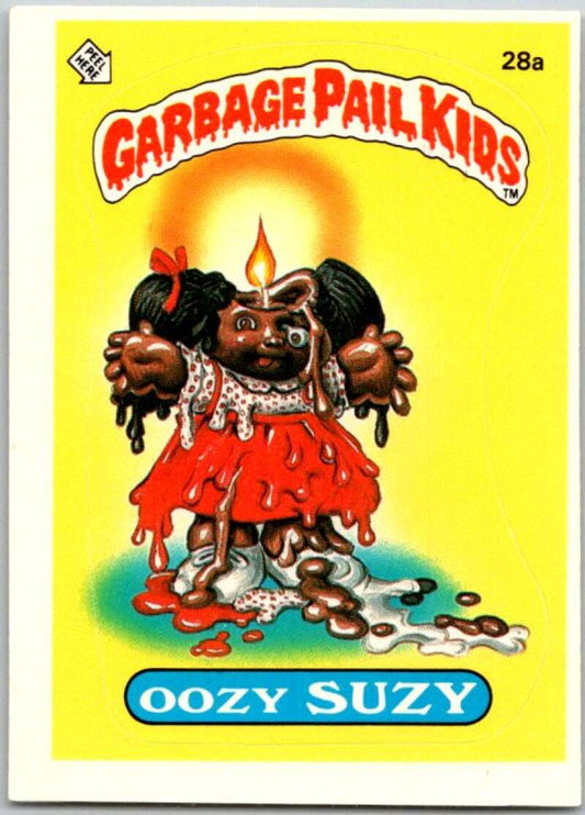1985 Topps Garbage Pail Kids Series 1 #28a Oozy Suzie   V44535