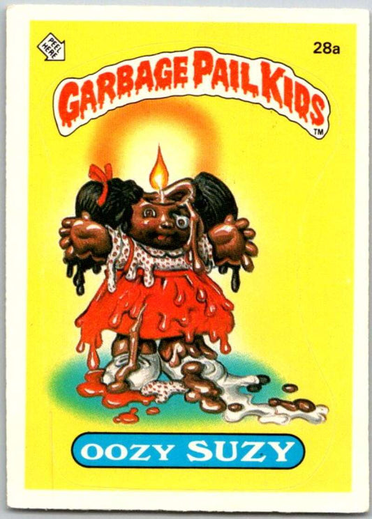 1985 Topps Garbage Pail Kids Series 1 #28a Oozy Suzie   V44536