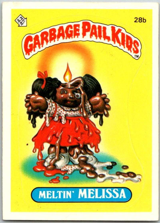 1985 Topps Garbage Pail Kids Series 1 #28b Meltin' Melissa   V44540