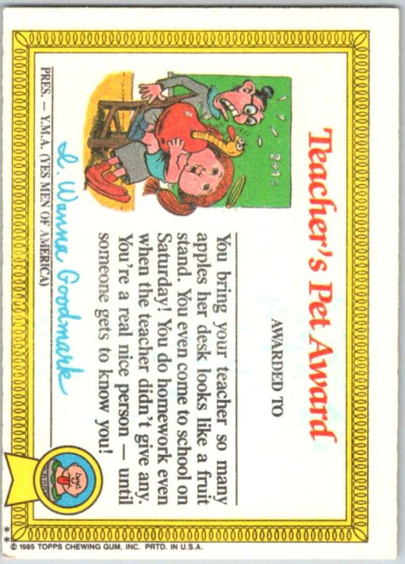 1985 Topps Garbage Pail Kids Series 1 #28b Meltin' Melissa   V44541