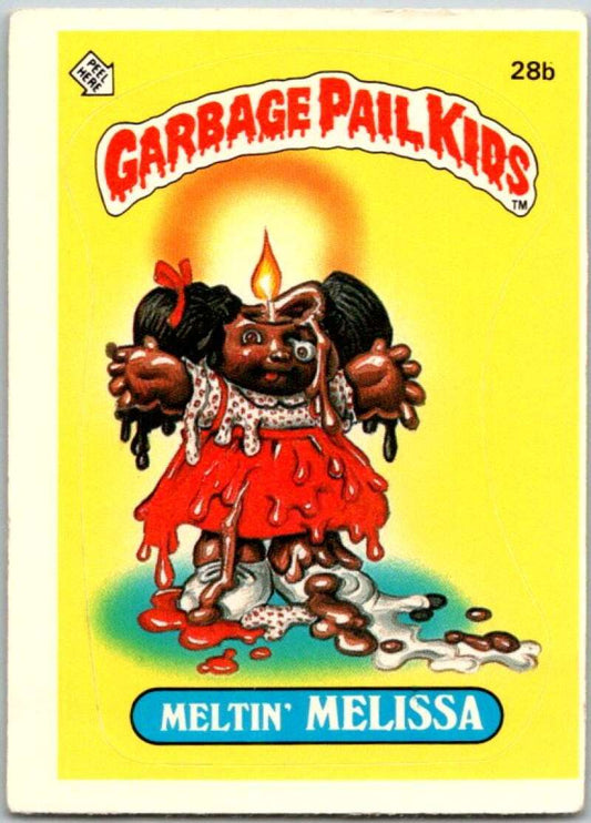 1985 Topps Garbage Pail Kids Series 1 #28b Meltin' Melissa   V44542