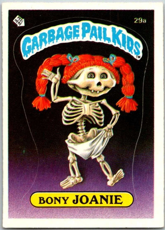 1985 Topps Garbage Pail Kids Series 1 #29a Bony Joanie   V44545