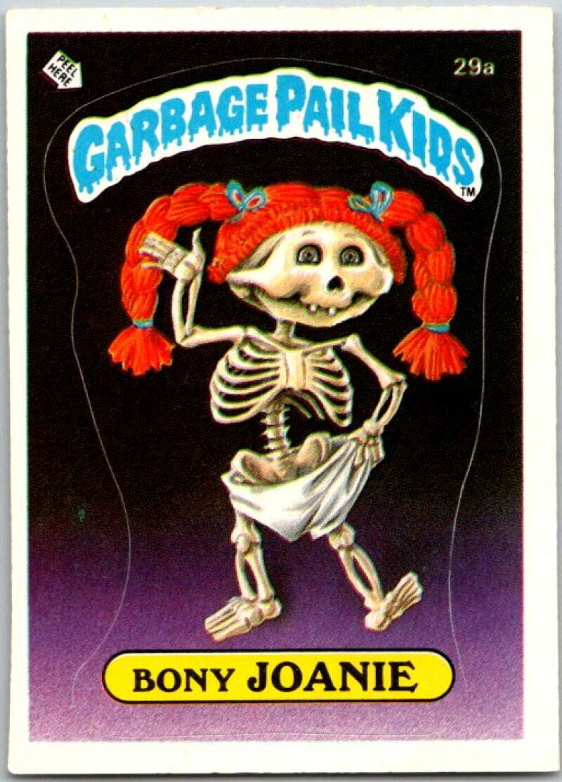 1985 Topps Garbage Pail Kids Series 1 #29a Bony Joanie   V44546