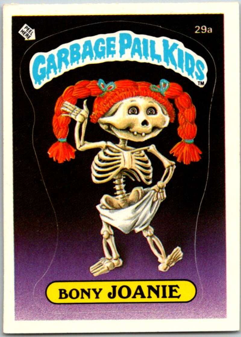 1985 Topps Garbage Pail Kids Series 1 #29a Bony Joanie   V44547