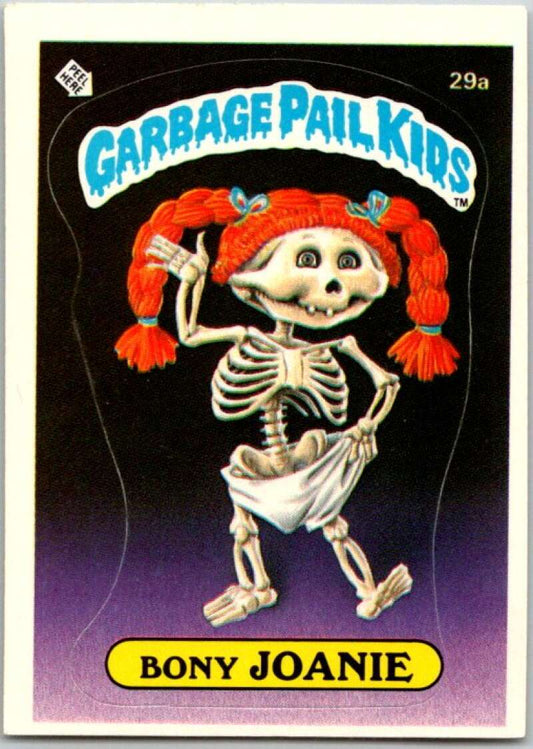 1985 Topps Garbage Pail Kids Series 1 #29a Bony Joanie   V44550