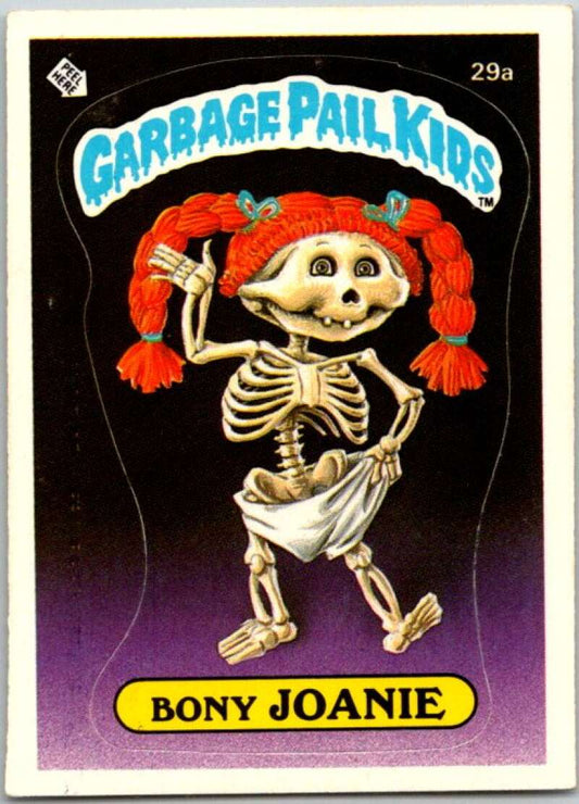 1985 Topps Garbage Pail Kids Series 1 #29a Bony Joanie   V44551