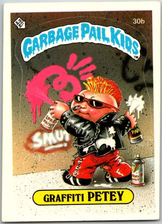 1985 Topps Garbage Pail Kids Series 1 #30b Graffiti Petey   V44570