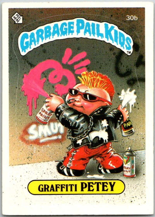 1985 Topps Garbage Pail Kids Series 1 #30b Graffiti Petey   V44572