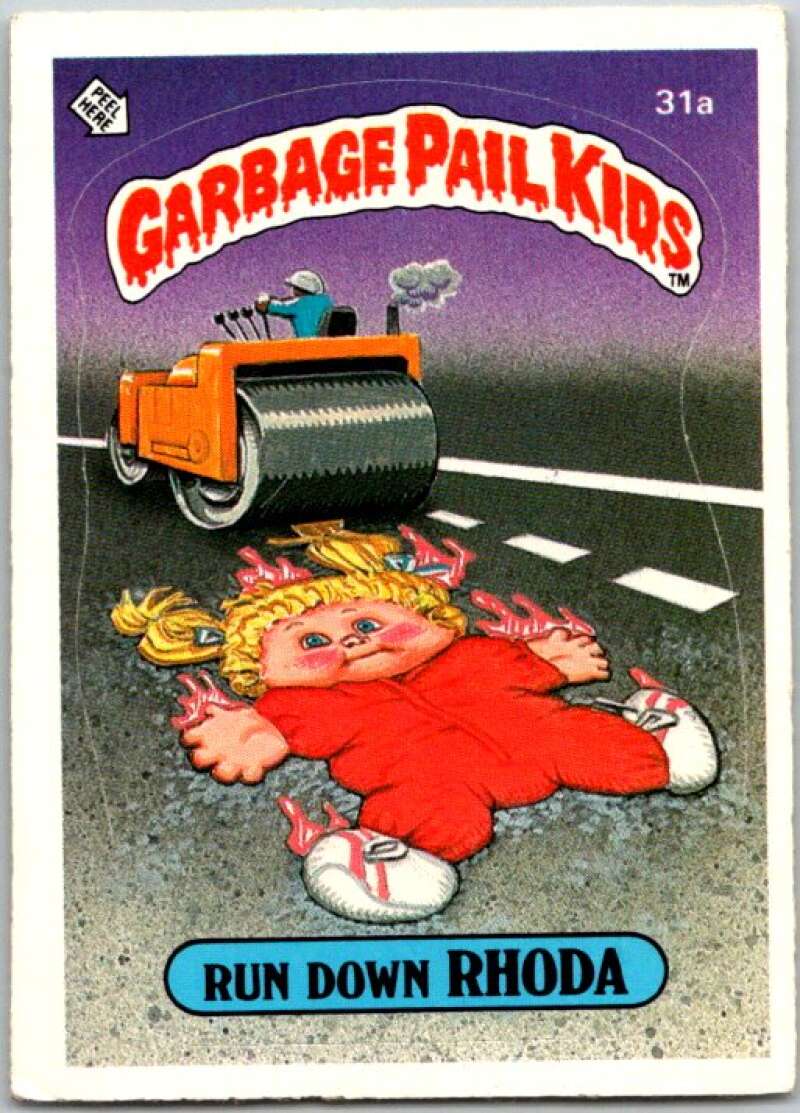 1985 Topps Garbage Pail Kids Series 1 #31a Run Down Rhoda   V44574