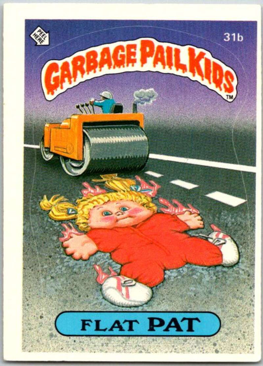 1985 Topps Garbage Pail Kids Series 1 #31b Flat Pat   V44581