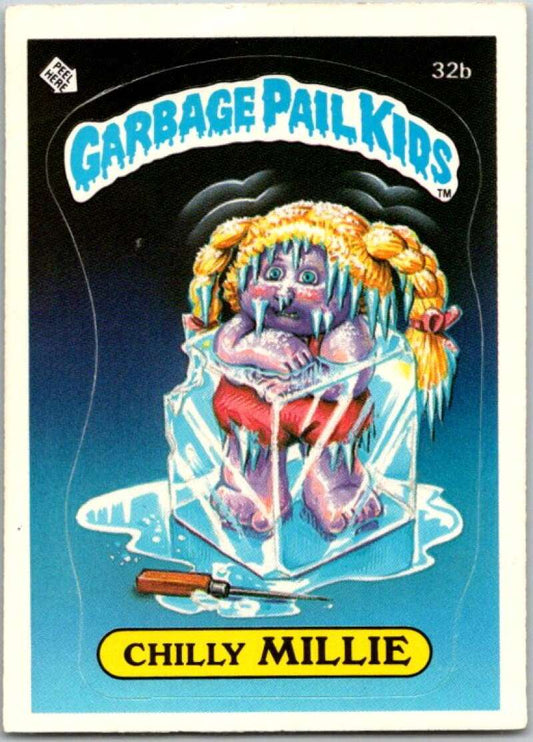 1985 Topps Garbage Pail Kids Series 1 #32b Chilly Millie   V44588