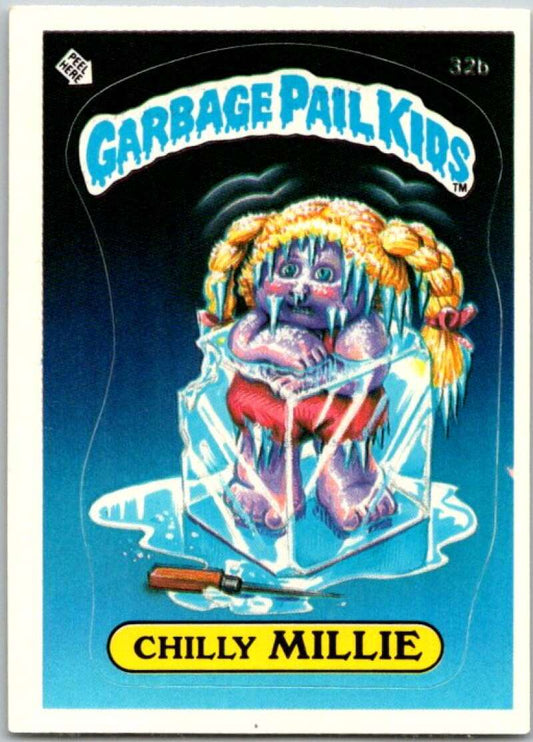 1985 Topps Garbage Pail Kids Series 1 #32b Chilly Millie   V44591