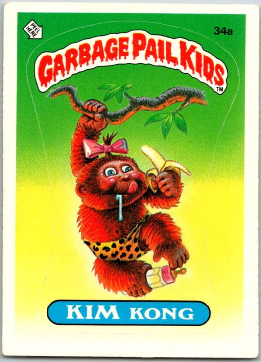 1985 Topps Garbage Pail Kids Series 1 #34a Kim Kong   V44601