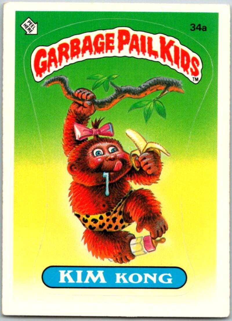 1985 Topps Garbage Pail Kids Series 1 #34a Kim Kong   V44601