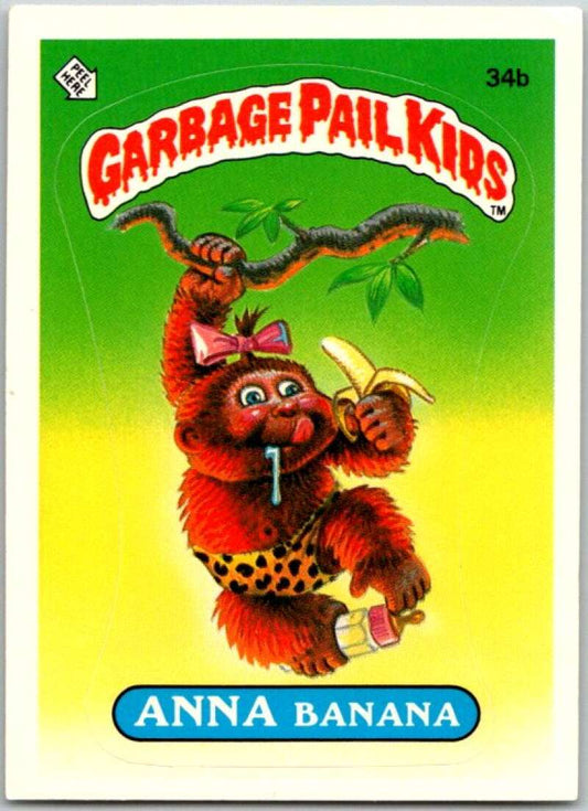 1985 Topps Garbage Pail Kids Series 1 #34b Anna Banana   V44611