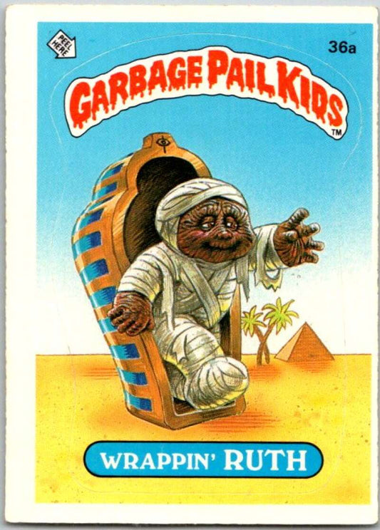 1985 Topps Garbage Pail Kids Series 1 #35a Wrinkly Randy   V44618