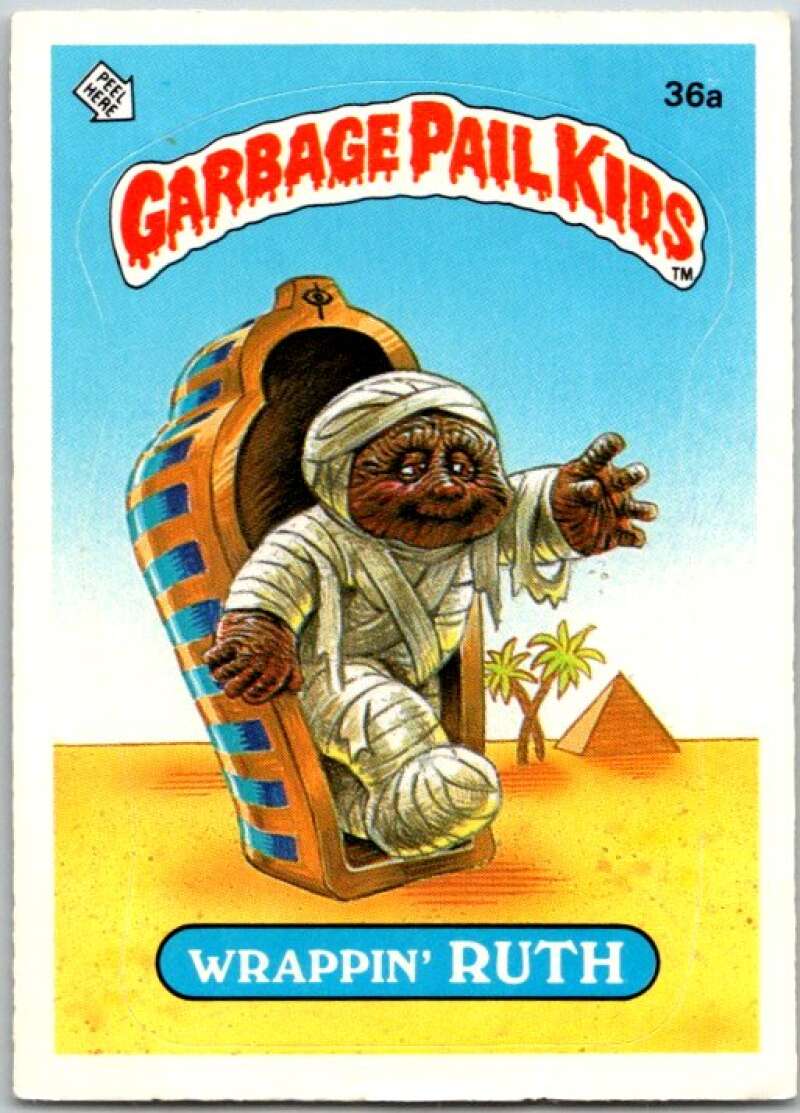 1985 Topps Garbage Pail Kids Series 1 #35a Wrinkly Randy   V44619