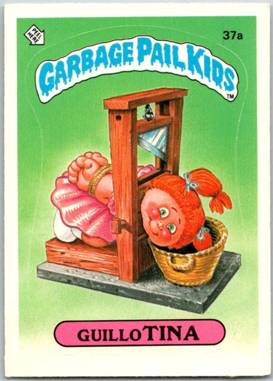 1985 Topps Garbage Pail Kids Series 1 #37a Guillo Tina   V44633