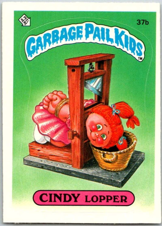 1985 Topps Garbage Pail Kids Series 1 #37b Cindy Lopper   V44635