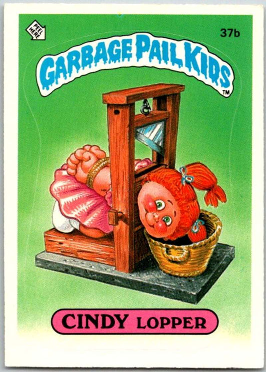1985 Topps Garbage Pail Kids Series 1 #37b Cindy Lopper   V44639
