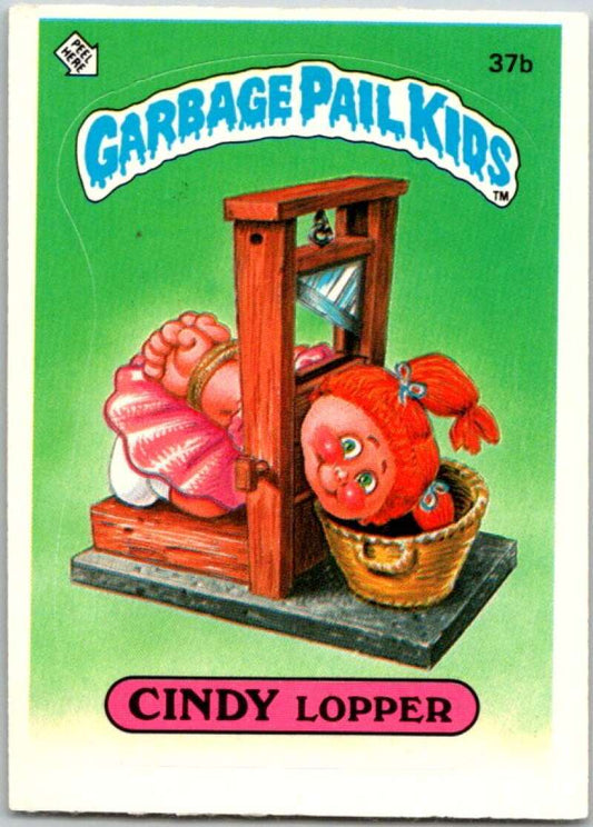 1985 Topps Garbage Pail Kids Series 1 #37b Cindy Lopper   V44641