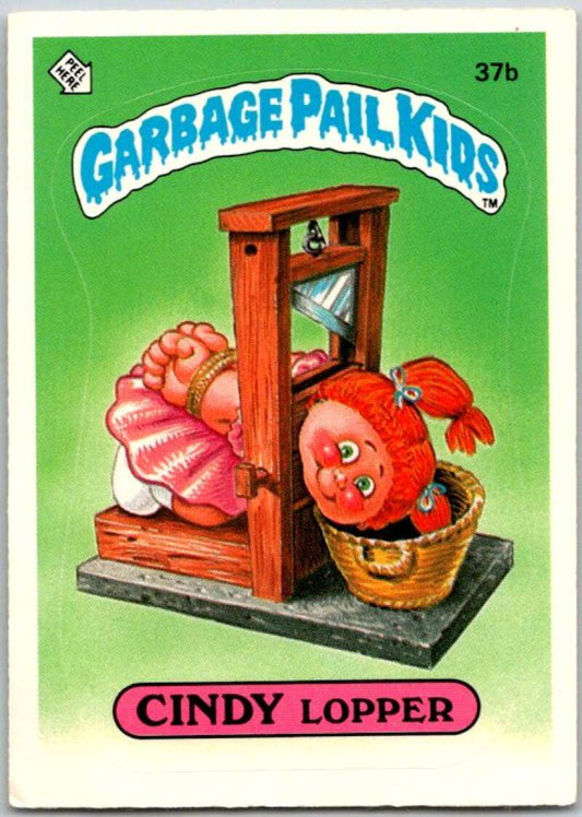 1985 Topps Garbage Pail Kids Series 1 #37b Cindy Lopper   V44642