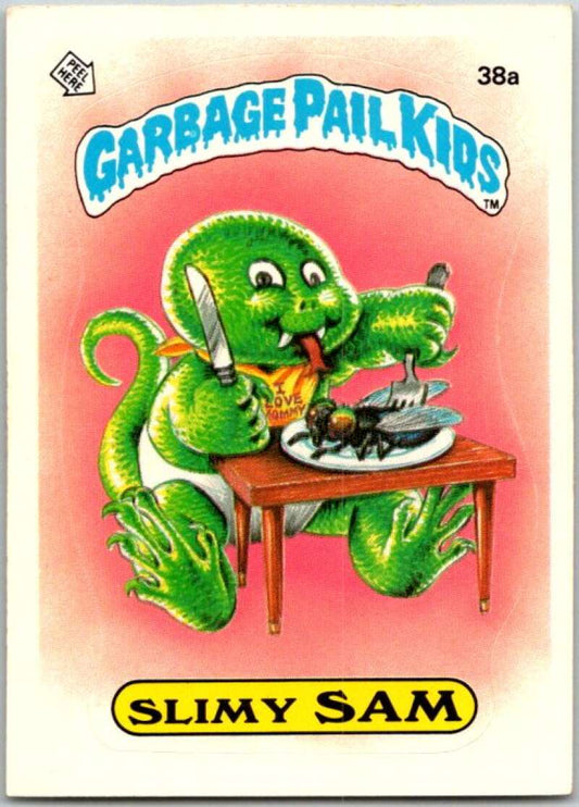 1985 Topps Garbage Pail Kids Series 1 #38a Slimy Sam   V44643