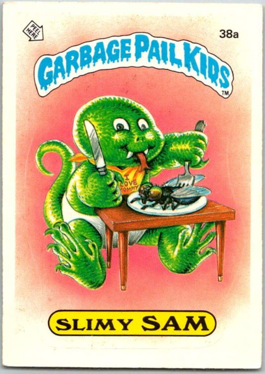 1985 Topps Garbage Pail Kids Series 1 #38a Slimy Sam   V44644