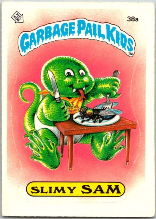 1985 Topps Garbage Pail Kids Series 1 #38a Slimy Sam   V44645