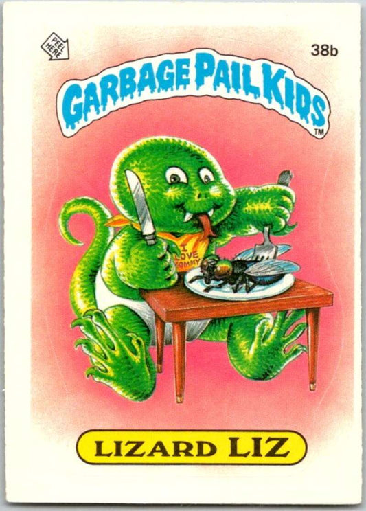 1985 Topps Garbage Pail Kids Series 1 #38b Lizard Liz   V44647