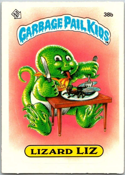 1985 Topps Garbage Pail Kids Series 1 #38b Lizard Liz   V44649