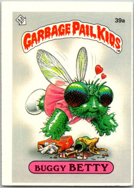 1985 Topps Garbage Pail Kids Series 1 #39a Buggy Betty   V44652