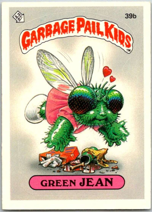 1985 Topps Garbage Pail Kids Series 1 #39b Green Jean   V44654