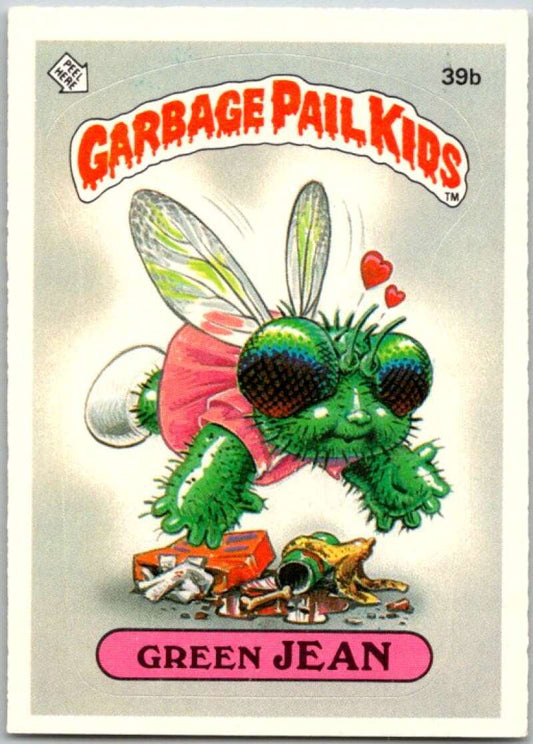1985 Topps Garbage Pail Kids Series 1 #39b Green Jean   V44656