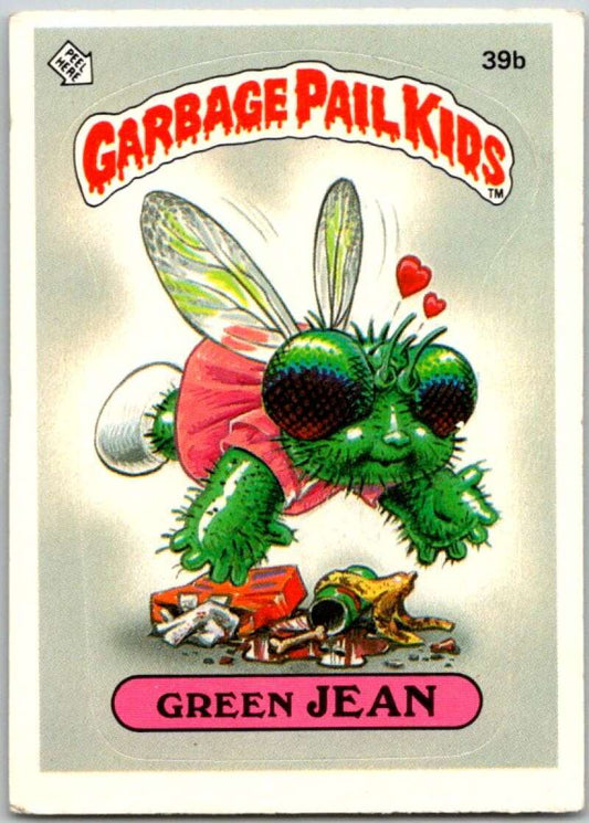 1985 Topps Garbage Pail Kids Series 1 #39b Green Jean   V44659