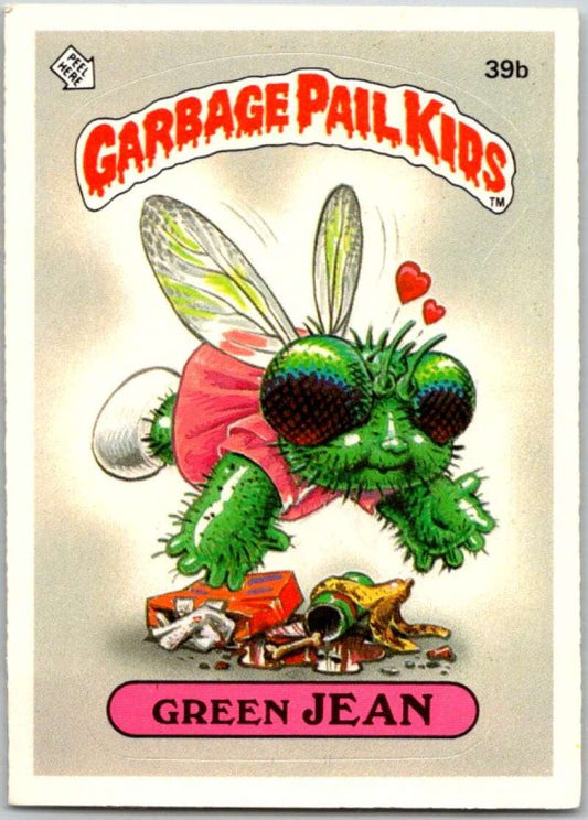1985 Topps Garbage Pail Kids Series 1 #39b Green Jean   V44660