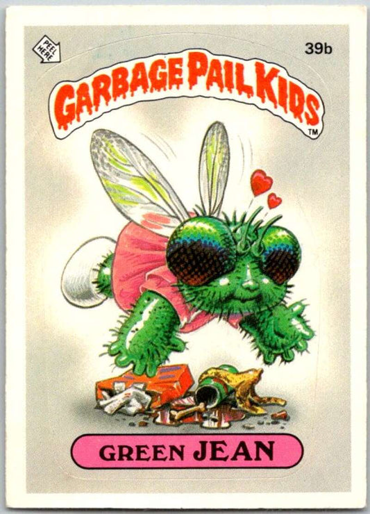 1985 Topps Garbage Pail Kids Series 1 #39b Green Jean   V44661