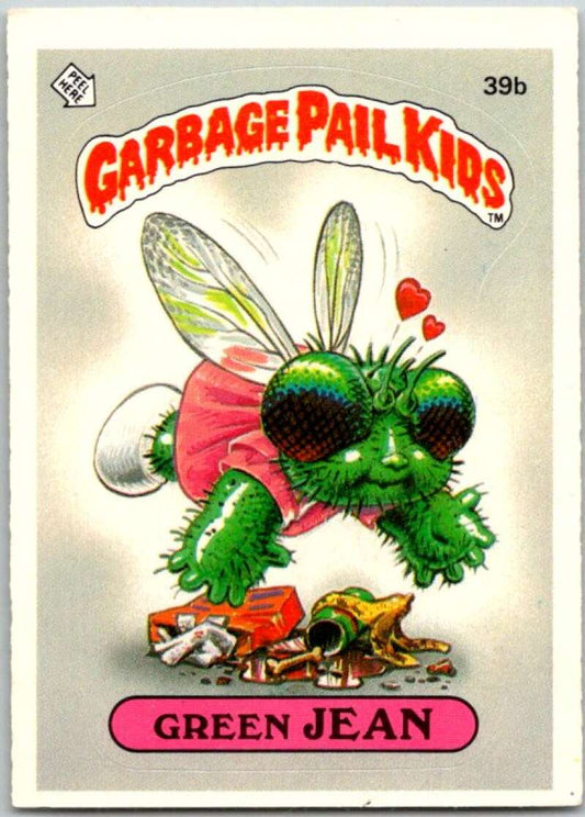 1985 Topps Garbage Pail Kids Series 1 #39b Green Jean   V44662