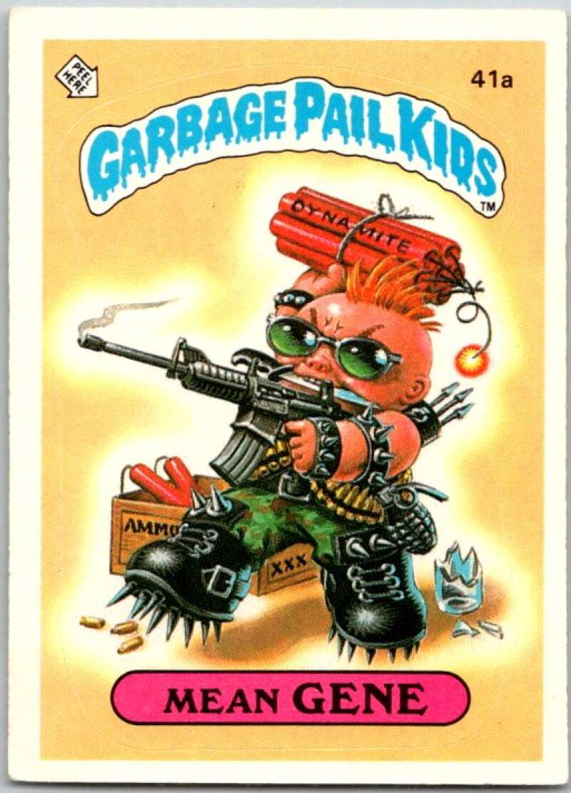 1985 Topps Garbage Pail Kids Series 1 #41a Mean Gene   V44668