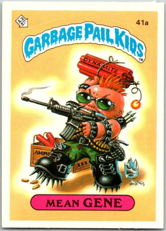1985 Topps Garbage Pail Kids Series 1 #41a Mean Gene   V44669