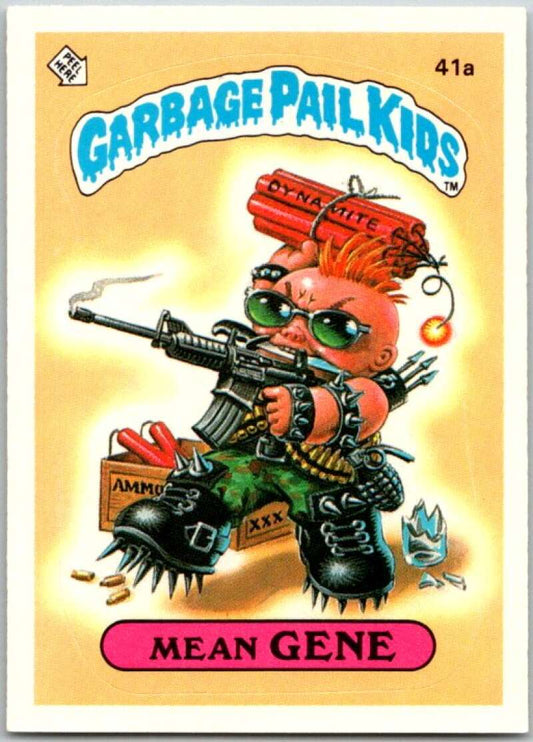 1985 Topps Garbage Pail Kids Series 1 #41a Mean Gene   V44670