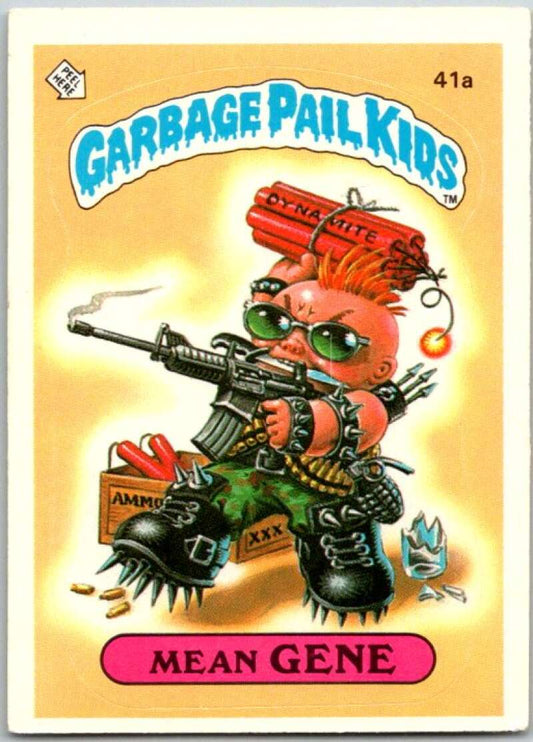 1985 Topps Garbage Pail Kids Series 1 #41a Mean Gene   V44671