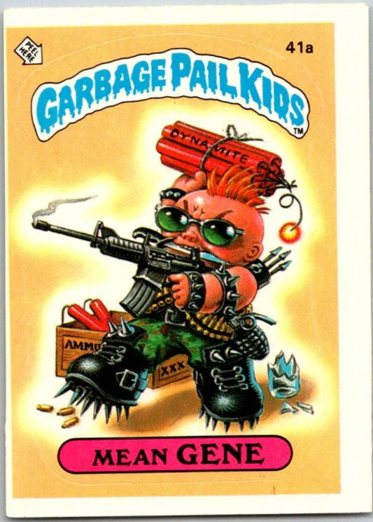 1985 Topps Garbage Pail Kids Series 1 #41a Mean Gene   V44672