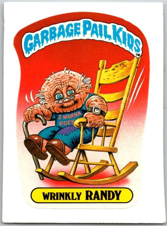 1985 Topps Garbage Pail Kids Series NNO Wrinkly Randy  V44689