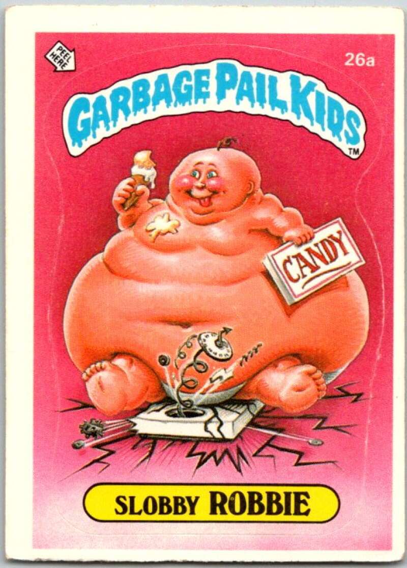 1985 Topps Garbage Pail Kids Series NNO Slobby Robbie  V44694